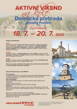 Dalešická přehrada - pivovar z Postřižin 18. 7. – 20. 7. 2025